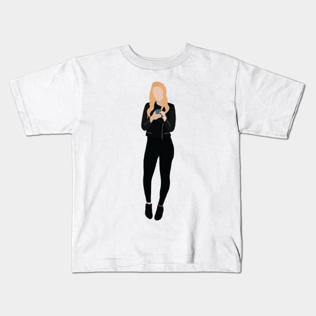 the good place bad janet illustration Kids T-Shirt by WorkingOnIt